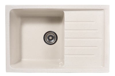 Мойка каменная S-12 Белый крап МАТОВЫЙ (02-020-000371)